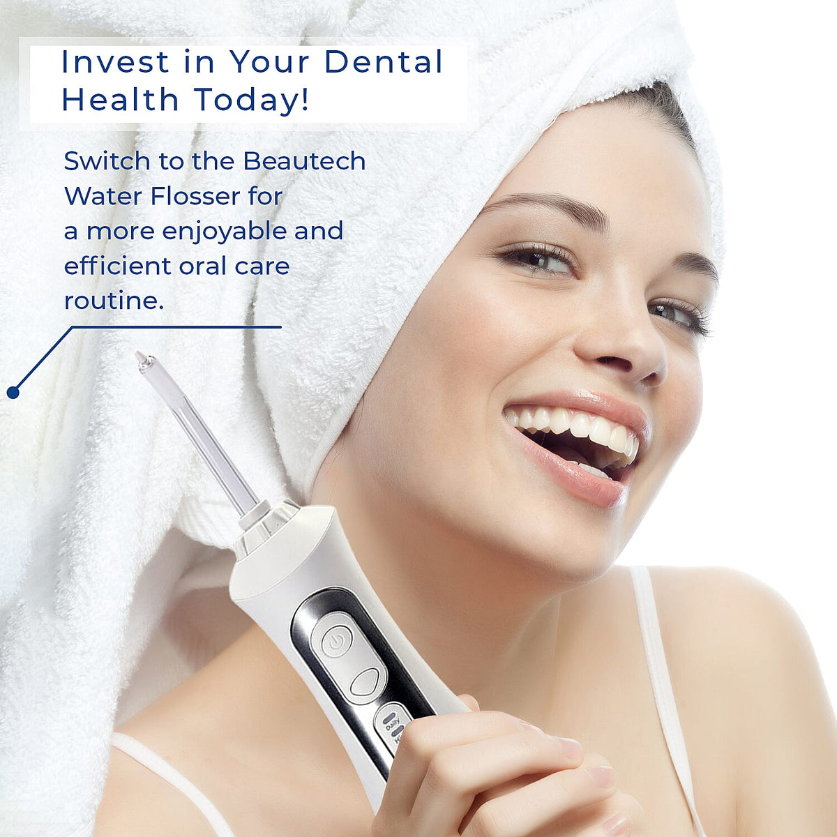 Beautech - Water Flosser with 3 Heads and IPX7 Waterproof- 3 Modes Clean, soft and Massage- 200 ml Tank 7267572 6