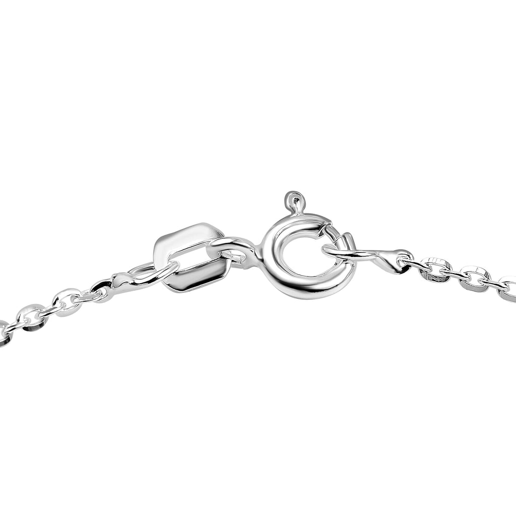 Italian Made - Sterling Silver Belcher Bracelet (Size - 7.25) with Spring Ring Clasp