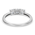 Simulated Diamond Trilogy Ring in Platinum Overlay Sterling Silver 1.00 Ct._7271241_4