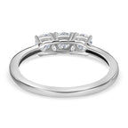 Royal Bali Collection - D'Joy Simulated Diamond Trilogy Ring in Sterling Silver_7271248_4