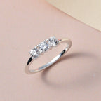 Royal Bali Collection - D'Joy Simulated Diamond Trilogy Ring in Sterling Silver_7271252_1