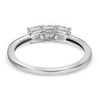Royal Bali Collection - D'Joy Simulated Diamond Trilogy Ring in Sterling Silver_7271252_4