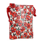 SUKRITI - Genuine Leather Crossbody Flower Print Sling Bag with Shoulder Strap - Red_7272055_7