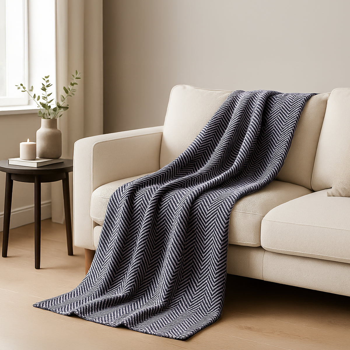 Cashmere 75% Wool and 25% Silk Blanket (Size 260x140 cm) 7272645 2