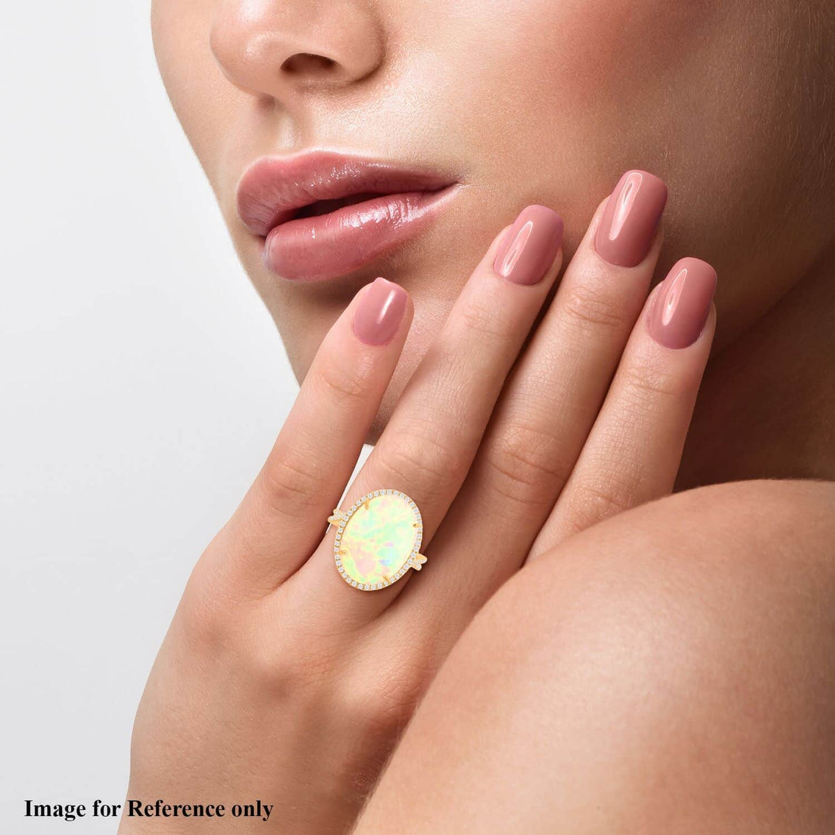 Appraised and Certified 9.5 Ct. Ethiopian Opal, Diamond Halo Ring in 18K Yellow Gold 7273325 3