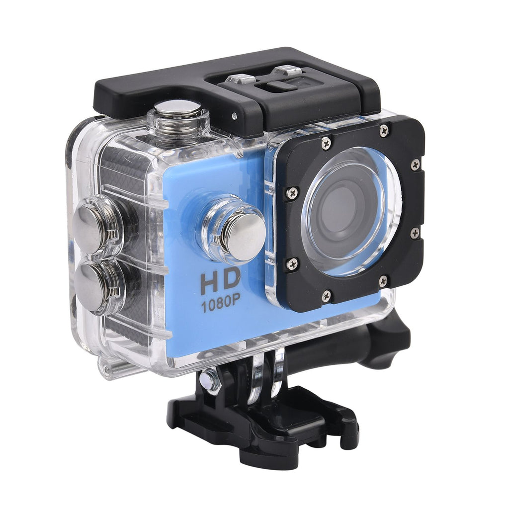 Multi-Purpose 30M Waterproof Camera 5MP, Camcorder 1080P, Motion Detection Dashcam - Blue_7273512