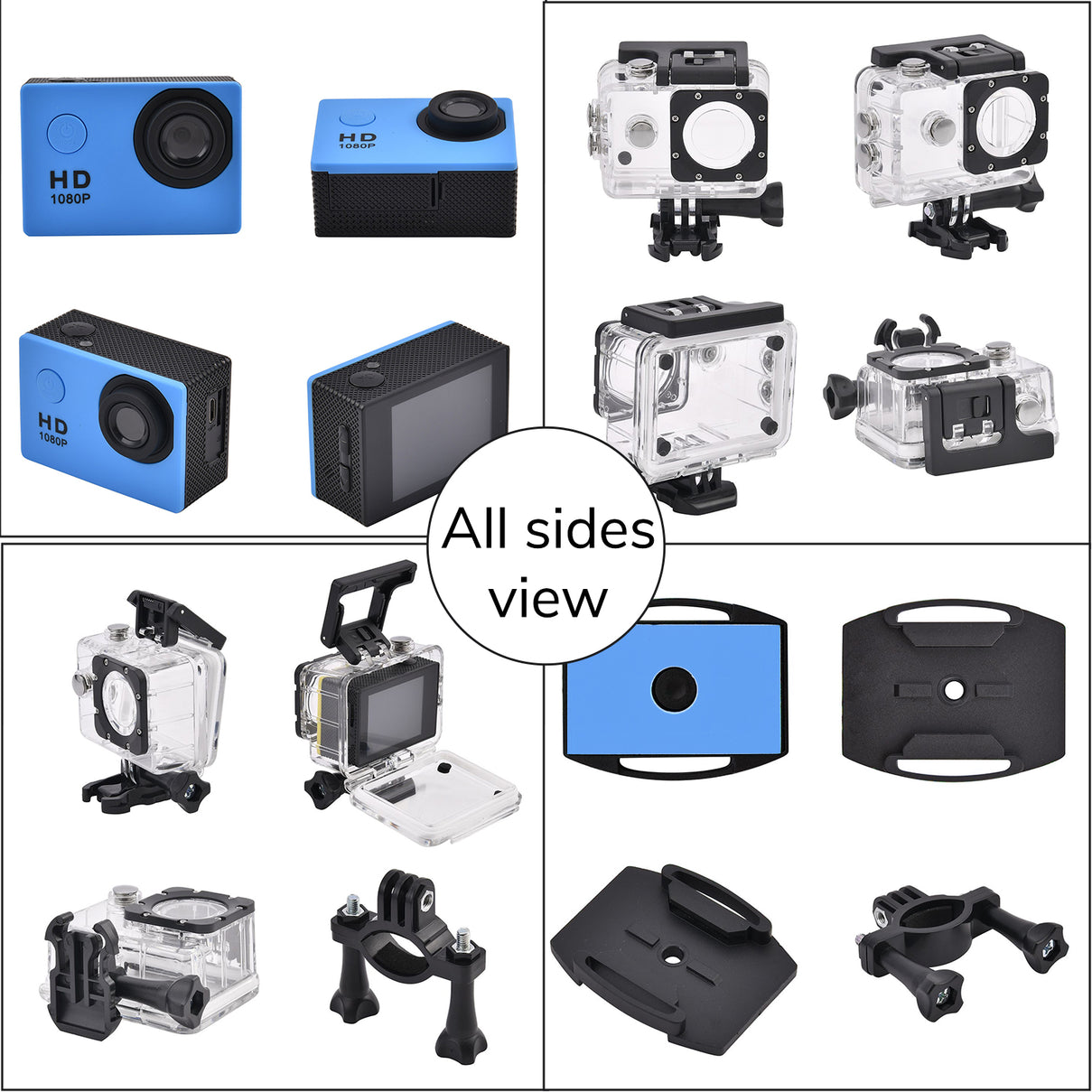Multi-Purpose 30M Waterproof Camera 5MP, Camcorder 1080P, Motion Detection Dashcam - Blue 7273512 5