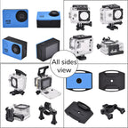 Multi-Purpose 30M Waterproof Camera 5MP, Camcorder 1080P, Motion Detection Dashcam - Blue_7273512_5