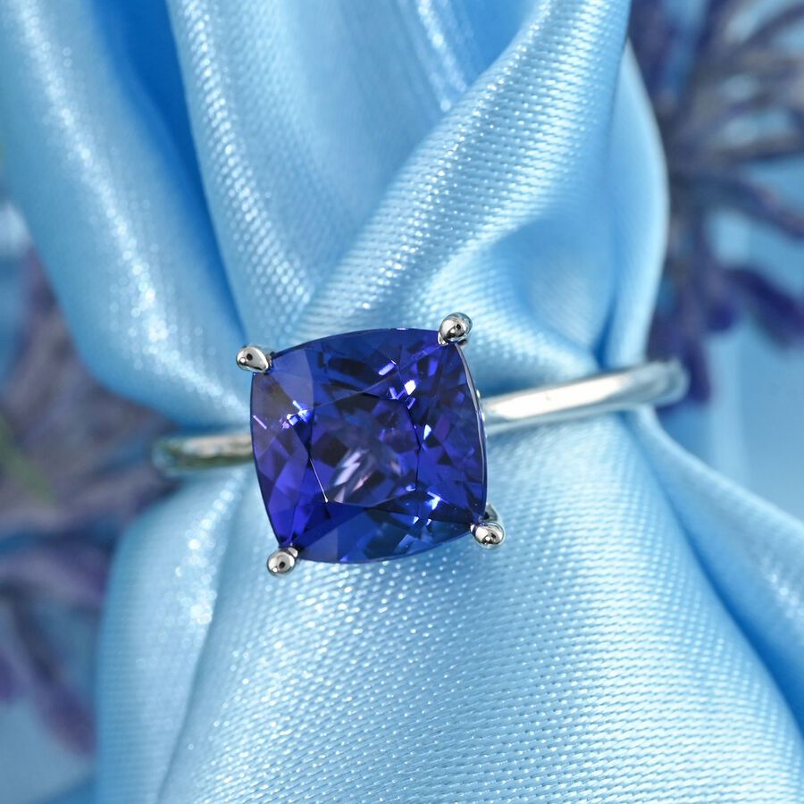 RHAPSODY 950 Platinum AAAA Tanzanite, White Diamond VS Ring, 2.75 Ct 7274177 1