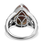 Zimbaprase and Multi Gemstone Ring in Platinum Overlay Sterling Silver 9.93 Ct_7276677_4