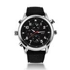 Time Berlin Camera Watch - with Camera and Microphone, 4GB Internal Memory in Stainless Steel - Black strap_7281093