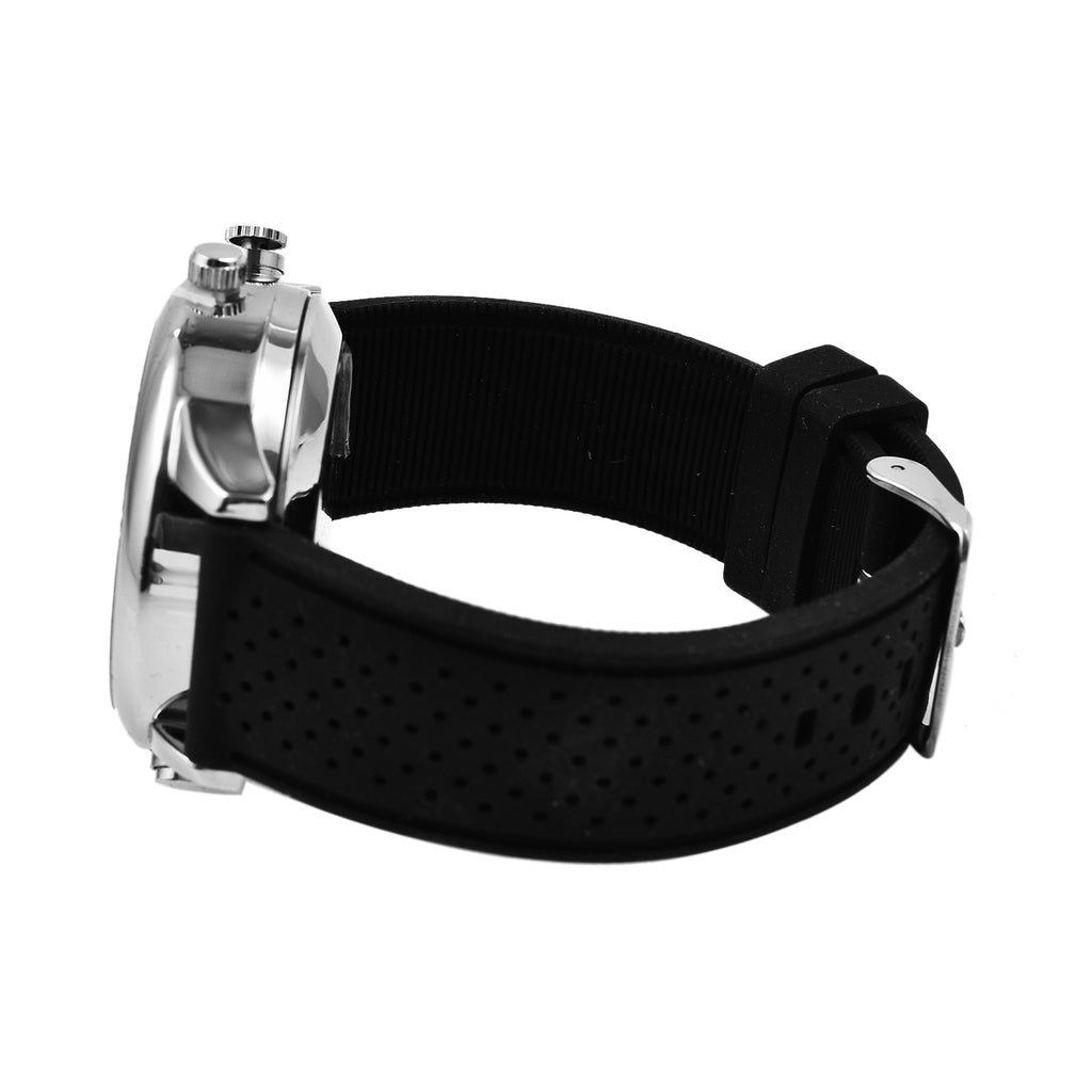 Time Berlin Camera Watch - with Camera and Microphone, 4GB Internal Memory in Stainless Steel - Black strap_7281093_4