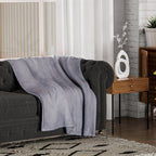 Duluxe Collection - Velour Effect Warm Teddy Blanket  - Lilac_7283307
