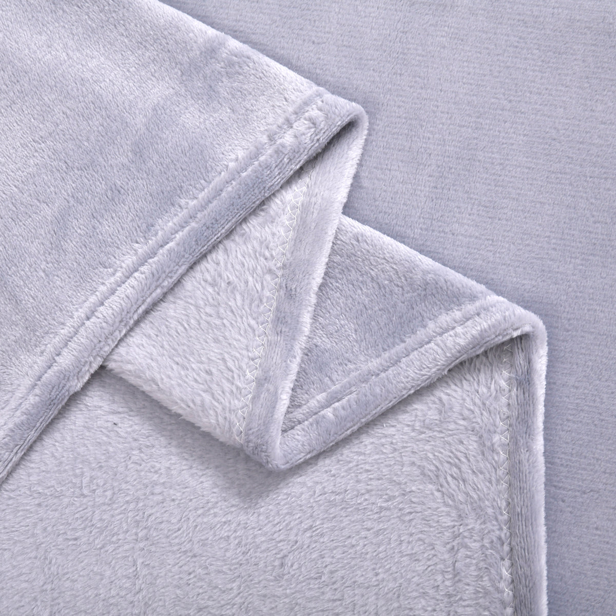 Velour Effect Warm Teddy Blanket (Size 152x127cm) - Lilac 7283307 4