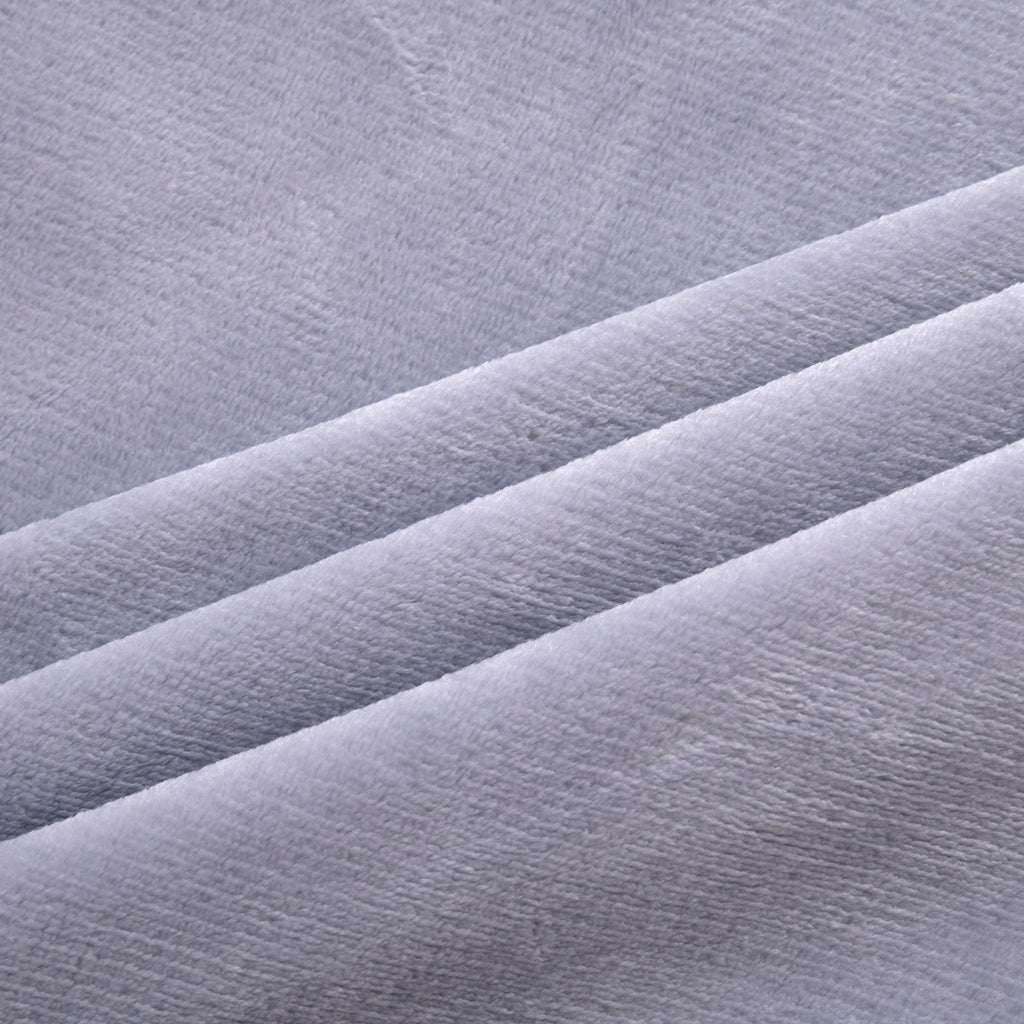 Duluxe Collection - Velour Effect Warm Teddy Blanket  - Lilac_7283307_5