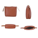 One Time Close Out Deal- Set of 4 - Tote Bag with Handle Drop, Card Holder, Crossbody and Clutch Bag with Long Strap - Tan_7302429_4