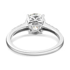 Royal Bali Collection - D'Joy Moissanite Solitaire Ring in Platinum Overlay Sterling Silver 1.36 Ct._7312176_4