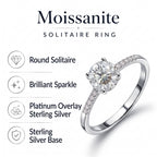 D'Joy - Moissanite Solitaire Ring in Platinum Overlay Sterling Silver 1.36 Ct._7312177_5