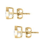 Royal Bali Collection - D'Joy Moissanite Solitaire Stud Push Back Earrings in 18K Vermeil Yellow Gold Plated Sterling Silver 1.13 Ct._7312241_4