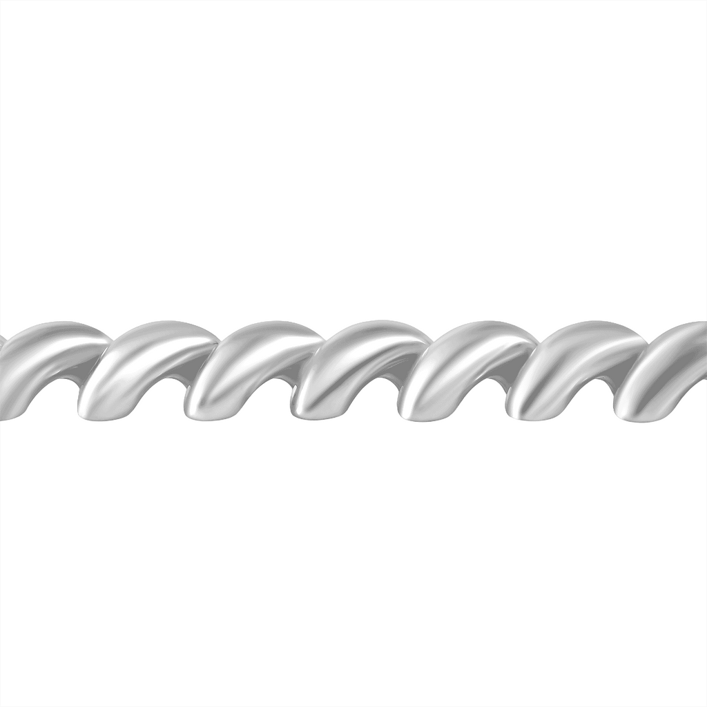 Sterling Silver Bracelet (Size - 7.5),  Silver Wt. 26.2 Gms