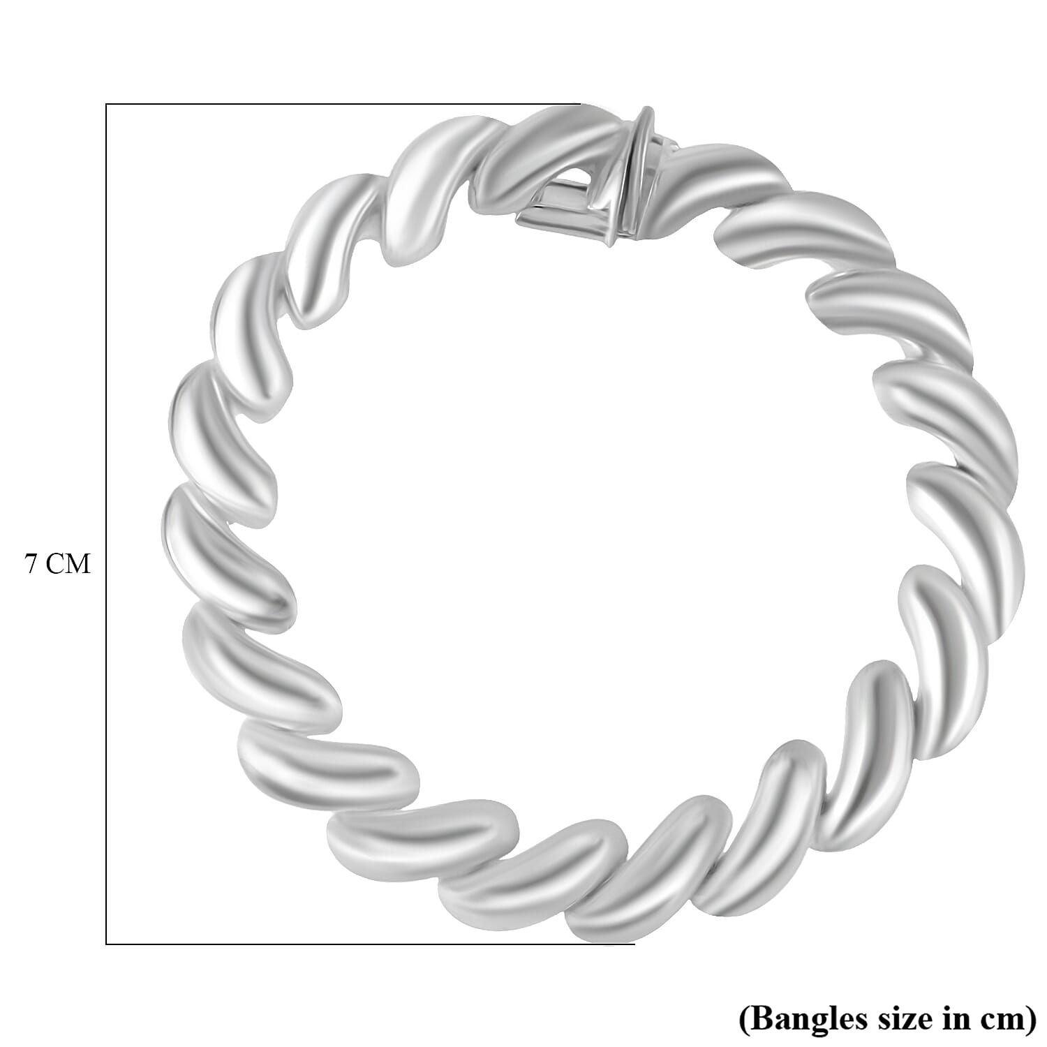 Sterling Silver Large San Marco Bracelet 7.5 Inch 7315080 4
