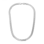 Rhodium Overlay Sterling Silver NecklaceE (Size - 17),  Silver Wt. 19.5 Gms
