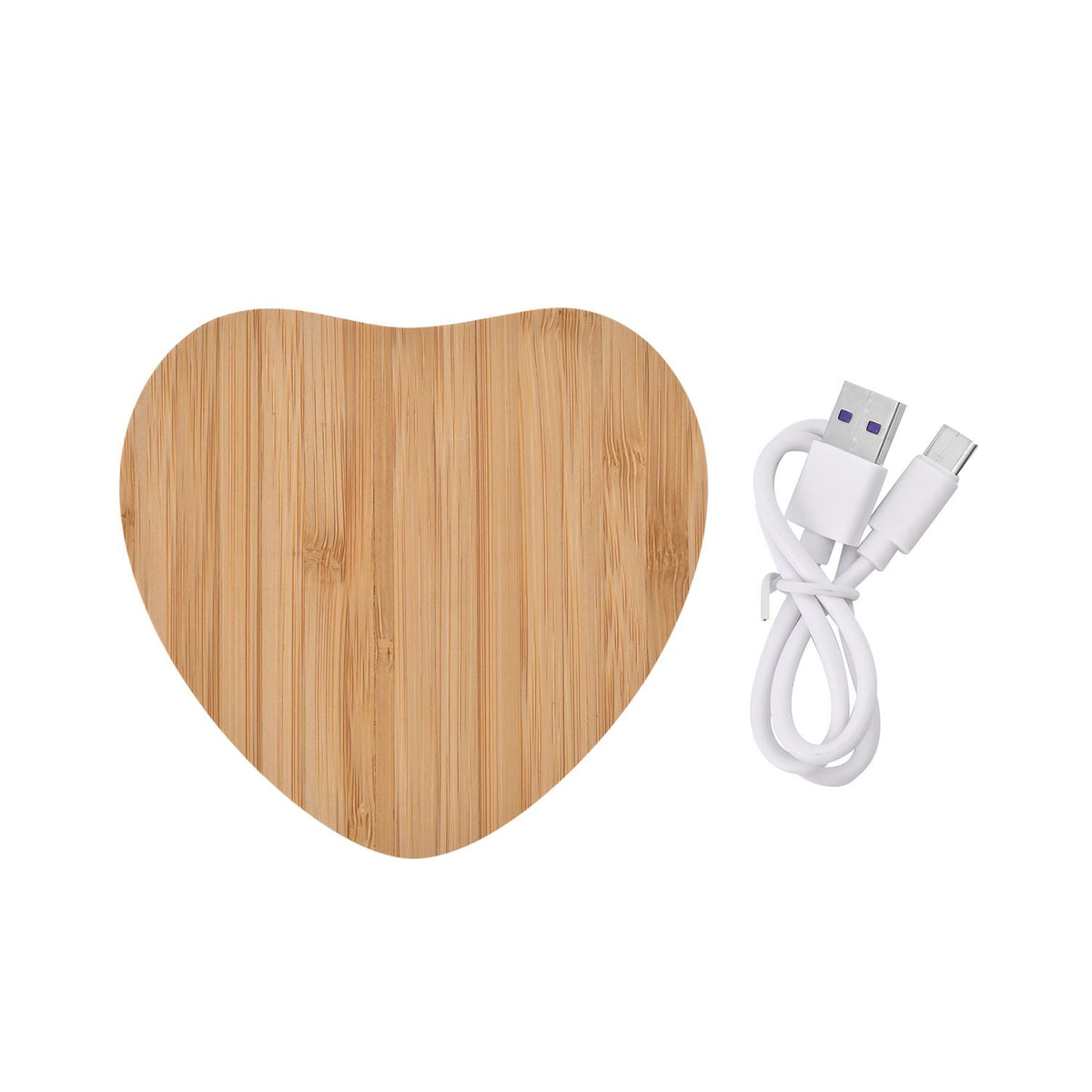 Bamboo Wireless Charger (15W)  - Heart 7318053 0