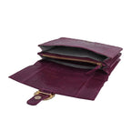 LA MAREY 100% Genuine Python Leather Crossbody Bag with Adjustable Shoulder Chain Strap - Magenta_7323891_2