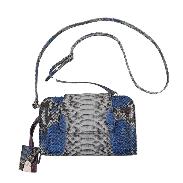 La Marey Python Leather Wallet - Blue 7323919 1