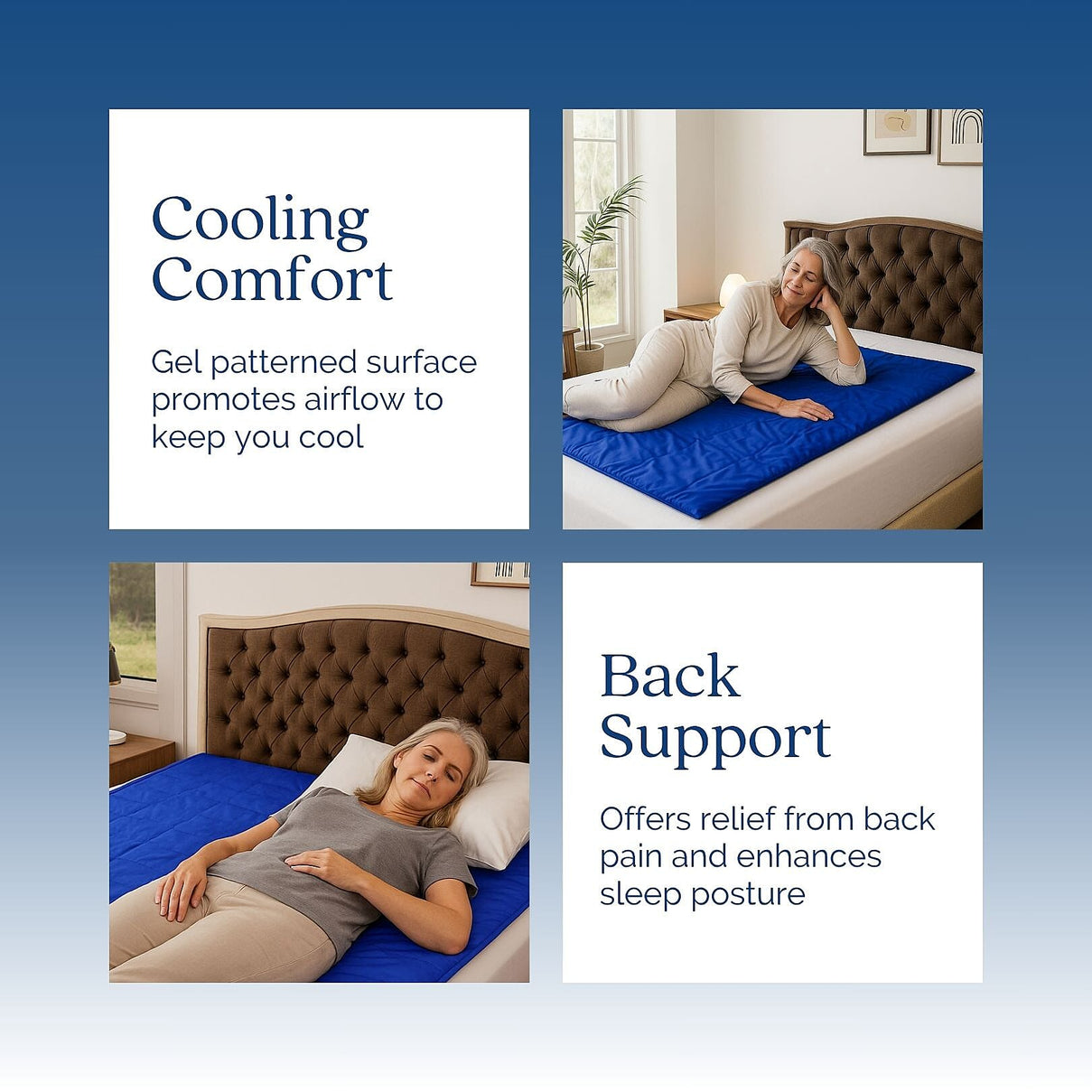 Homesmart Mattress Cooling Gel Pad (Size 140x90 cm) - Blue 7326762 3