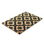 15mm Trellis Design PVC Backed Coir Natural Printed Rug and Door Mat (Size 60x40 cm) - Brown, Green & Black_7329535_1