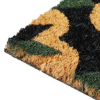 15mm Trellis Design PVC Backed Coir Natural Printed Rug and Door Mat (Size 60x40 cm) - Brown, Green & Black_7329535_7