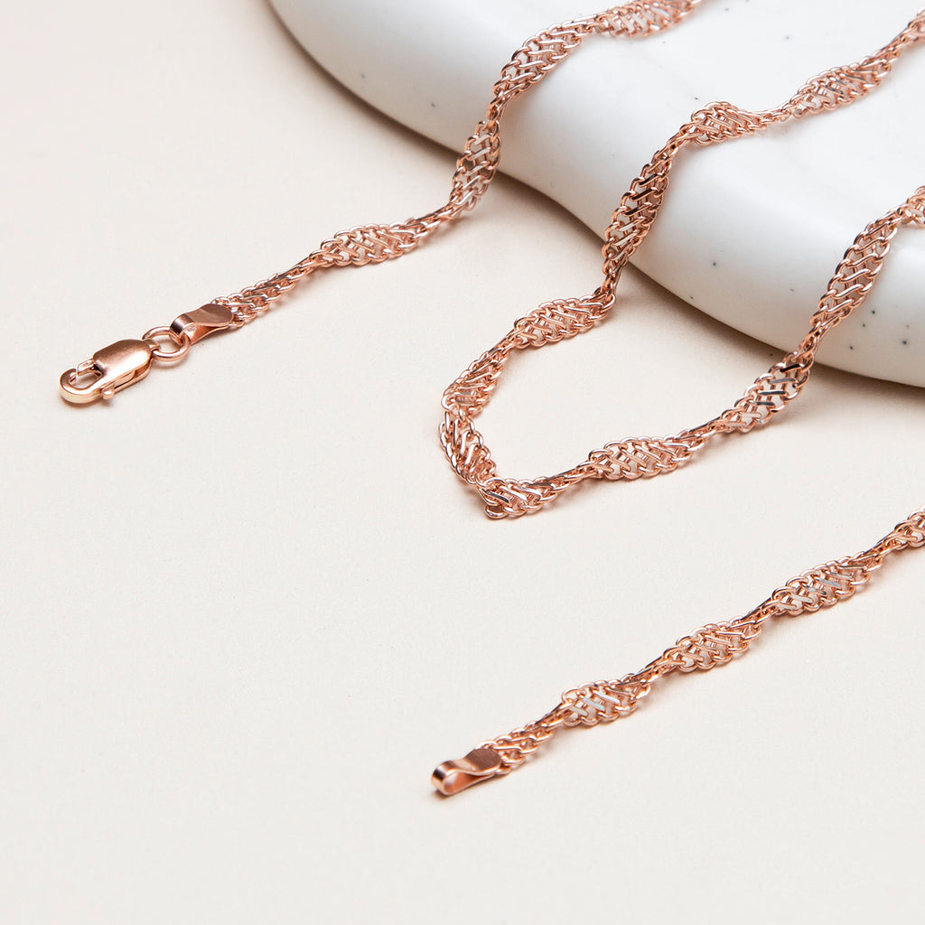 9K White Gold  Chain (Size - 16),  Gold Wt. 2 Gms_7337179_2