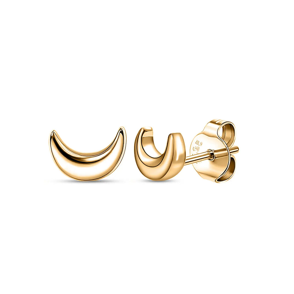 18K Vermeil Yellow Gold Plated Sterling Silver Moon Earrings_7340635