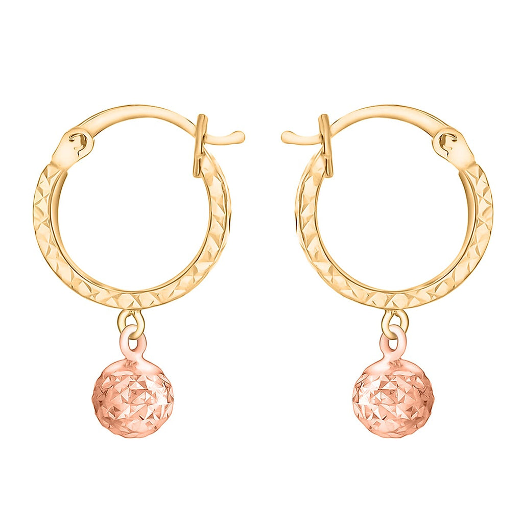 9K Rose Gold  Earring,  Gold Wt. 1.5 Gms