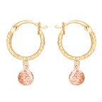 9K Rose Gold  Earring,  Gold Wt. 1.5 Gms