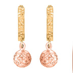 9K Rose Gold  Earring,  Gold Wt. 1.5 Gms