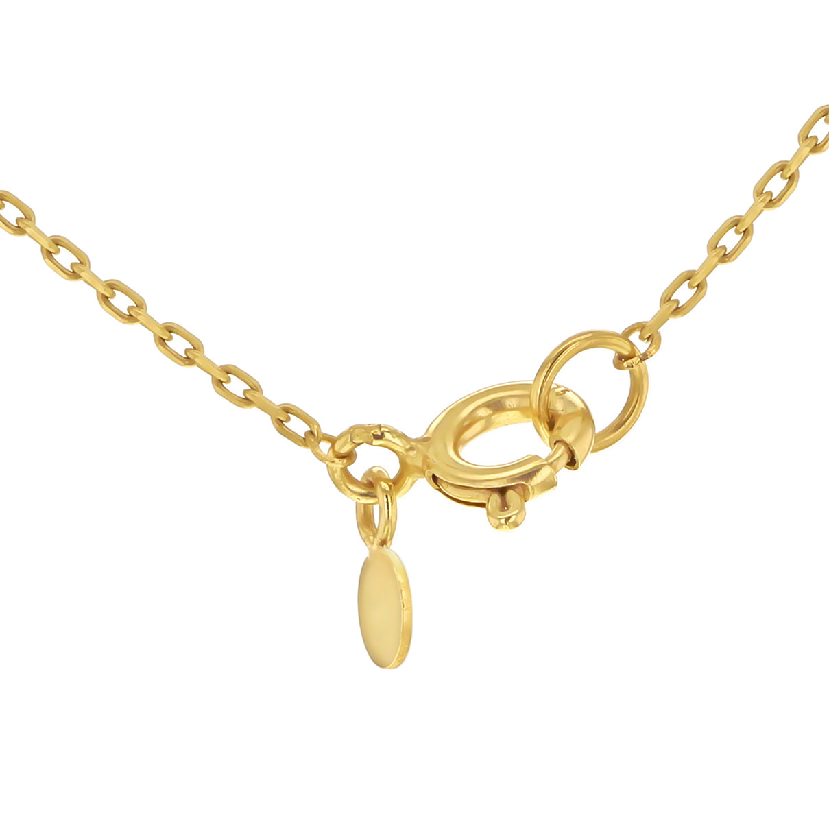 9K Two Tone Gold Diamond Cut Lace Style 15mm Orb Adjustable Necklace 16 Inch to 17.5 Inch 7343590 2