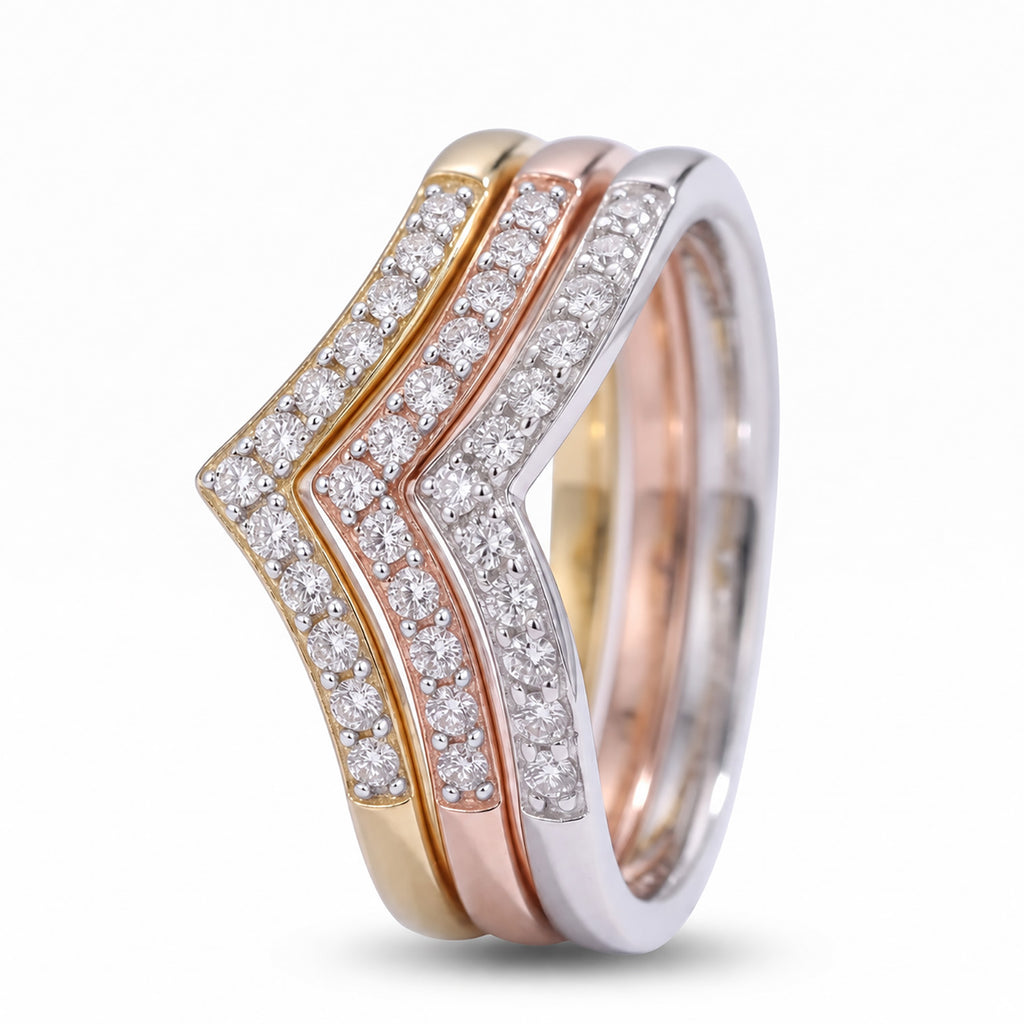 D'Joy - Natural White Diamond Wishbone Ring in Platinum Overlay Sterling Silver_7343783_3