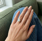 D'Joy - Rainbow Moonstone & Natural Zircon Halo Ring in 18K Vermeil Yellow Gold Plated Sterling Silver 1.18 Ct_7343996_3