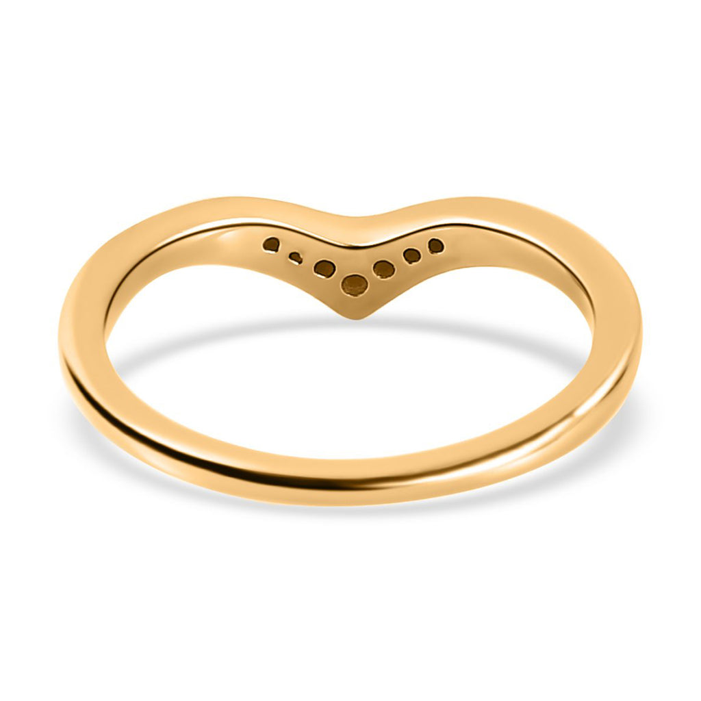 D'Joy - Yellow Diamond Wishbone Ring in 18K Vermeil Yellow Gold Plated Sterling Silver_7365488_4