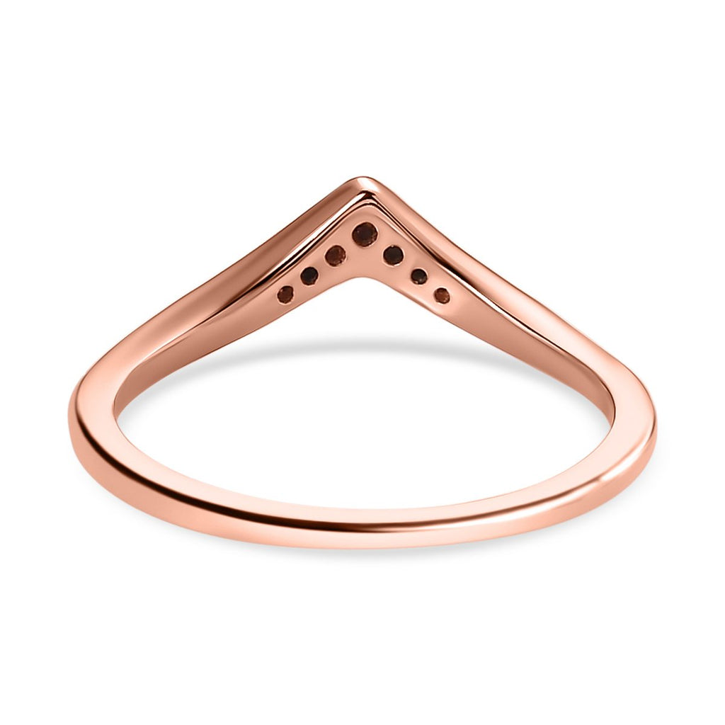 D'Joy - Champagne Diamond Wishbone Ring in 18K Vermeil Rose Gold Plated Sterling Silver_7365624_4