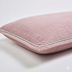 Luxury Velour Set of 3 Duvet Cover with 2 Oxford Pillow Cases - Pink Double
