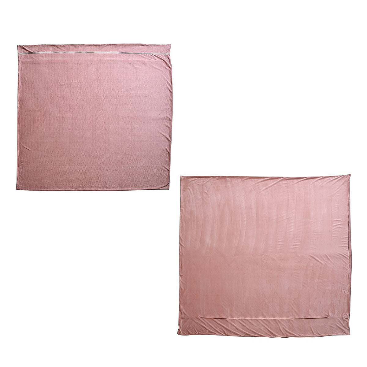 Luxury Velour Set of 3 Duvet Cover with 2 Oxford Pillow Cases - Pink Double 7368279 8