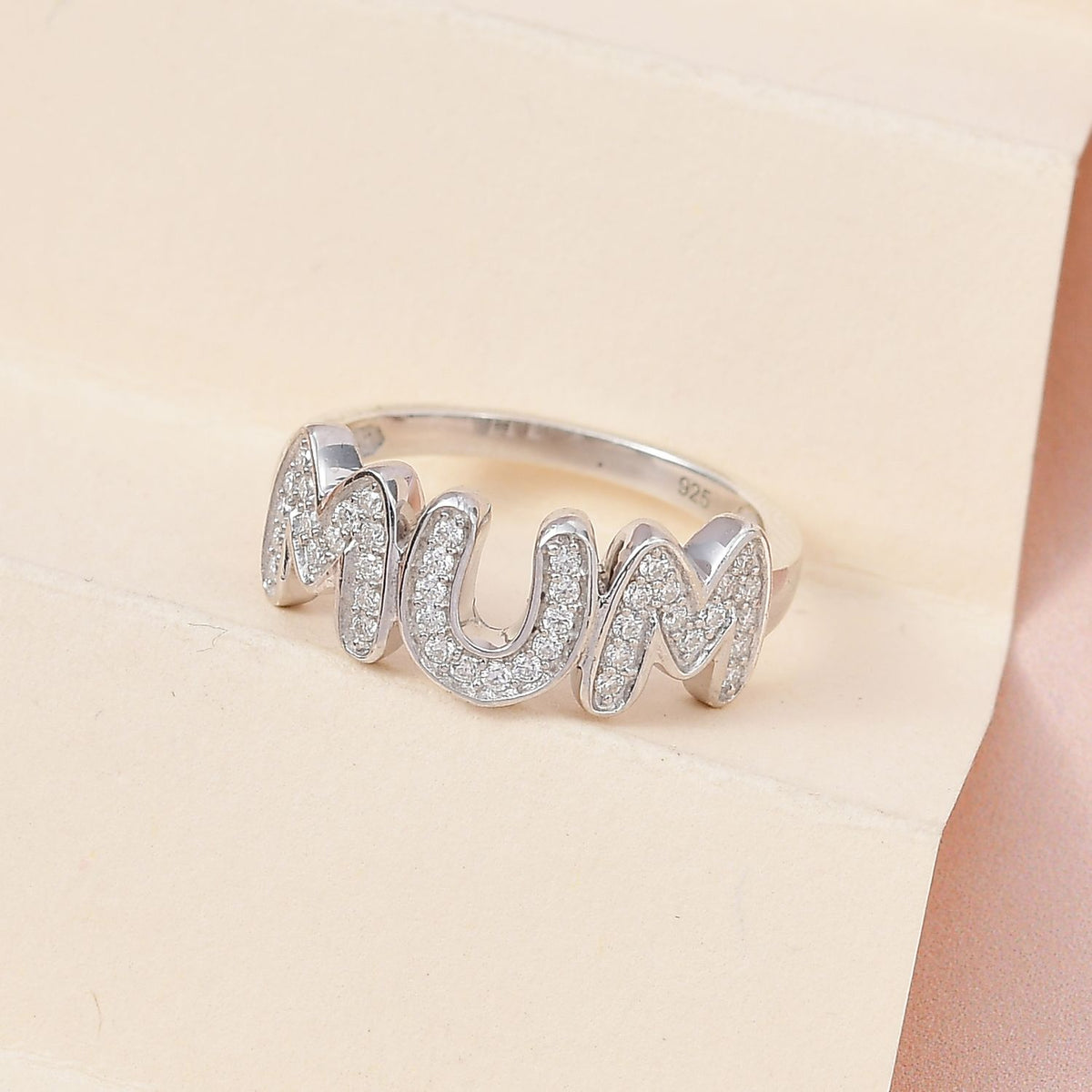Moissanite Cluster Ring in Platinum Sterling Silver V32520359 2