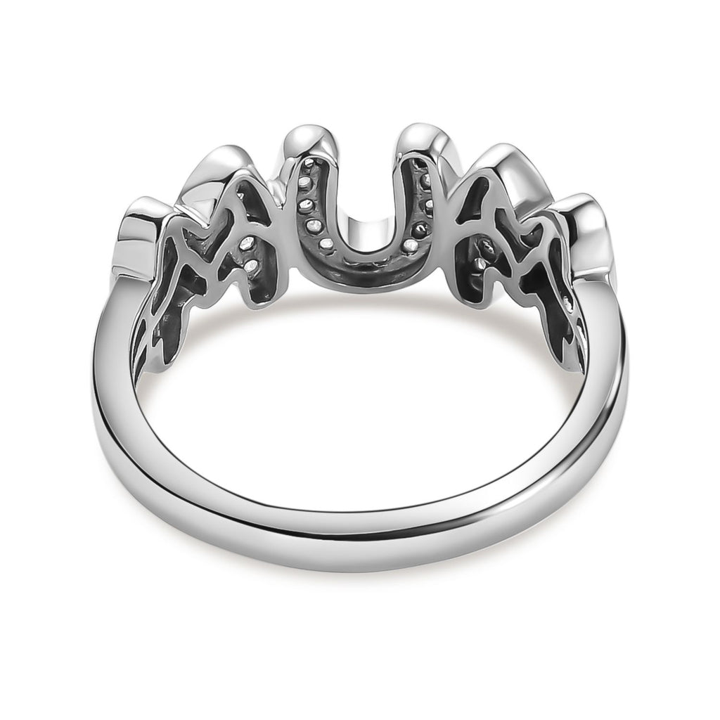 D'Joy Moissanite MUM Band Ring in Platinum Overlay Sterling Silver_7370658_4