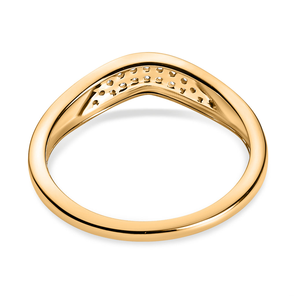 9K Yellow Gold SGL Certified Natural Diamond Wishbone Ring_7371699_4