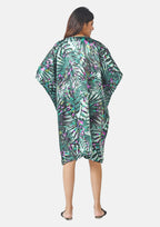 Tamsy Exclusive Jungle Print Short Kaftan (One Size, 8-18) - Green_7378603_1
