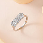 900 Platinum IGI Certified (SI/G-H) Diamond Cluster Ring 1.05 Ct._7379165_1