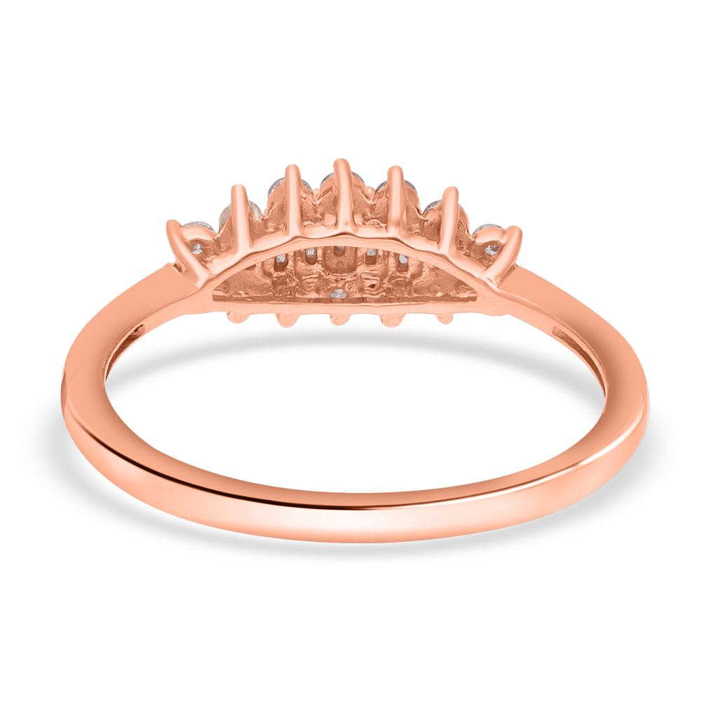 9K Rose Gold SGL Certified I3 Natural Pink Diamond Boat Ring 0.33 Ct._7381900_4